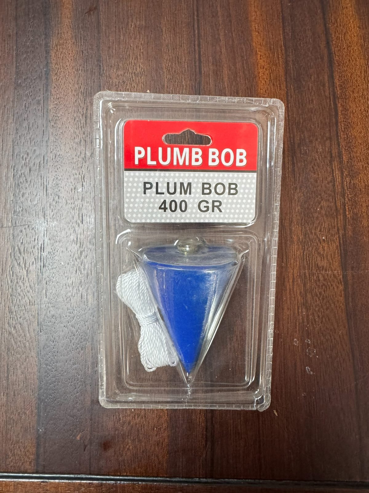 Plumb bob 400 g in retail packaging